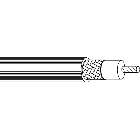 Belden RG59 22 STR BC FFEP 95% BC BRD, SHD FEP JKT CMP, 75 OHM BLK, 1000FT 89259 0101000
